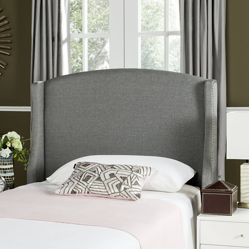 Grey Twin Linen Headboard E3860
