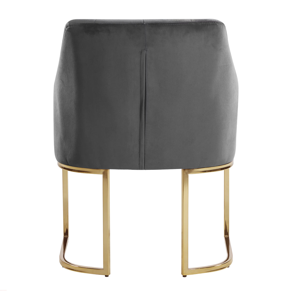 Glam Tufted Contemporary Accent Chair with Velvet Cushions Gray I188484