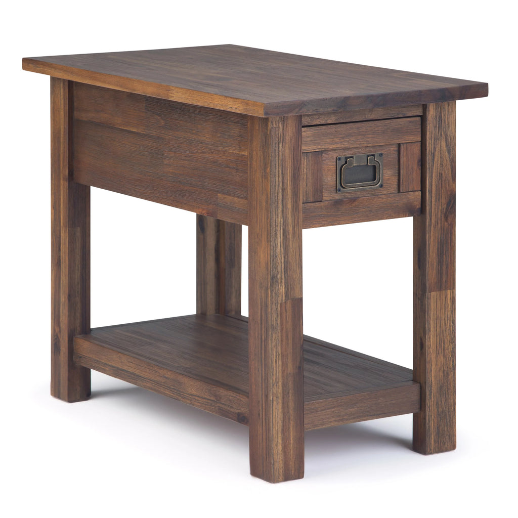 14 inch Wide Rustic Narrow Side Table E45462