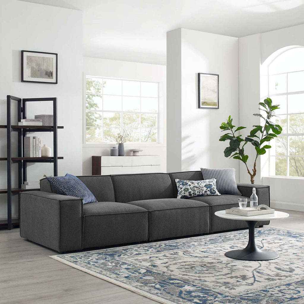Charcoal Grey Fabric Modular Sofa A5208