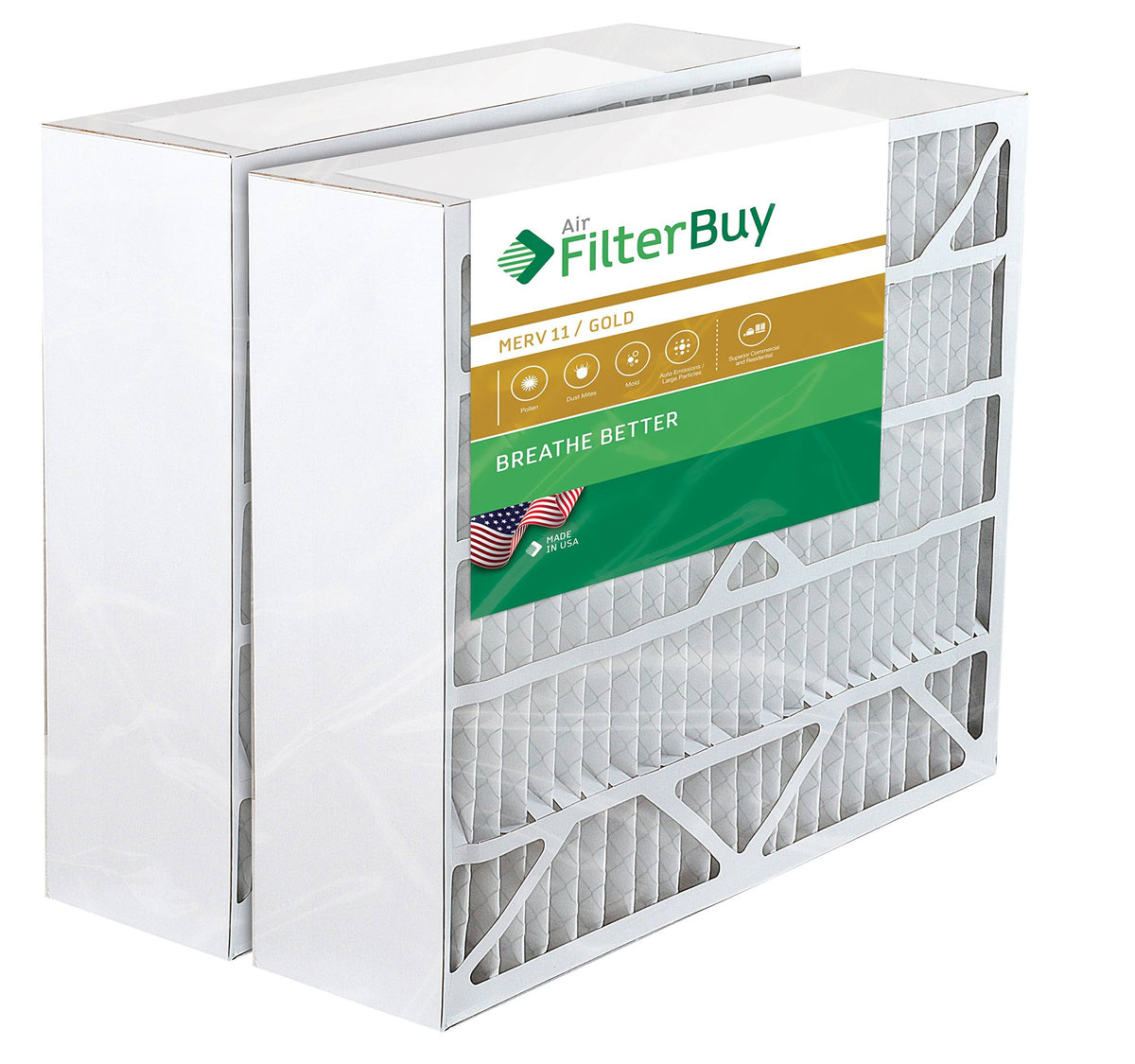 20x25x6 Pleated AC Furnace Air Filters MERV 11 L7984