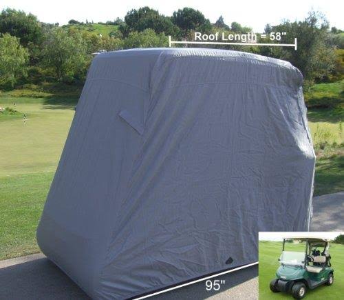 Grey 2 Passenger Golf Cart Cover V489495