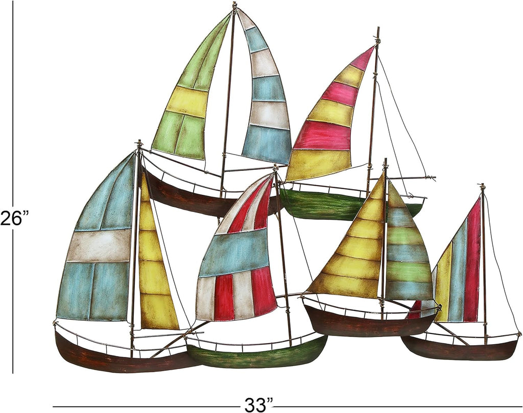 Metal Sailing Boat Decor V671178