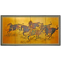 36x22 Riders in The Storm on Gold Leaf D82376