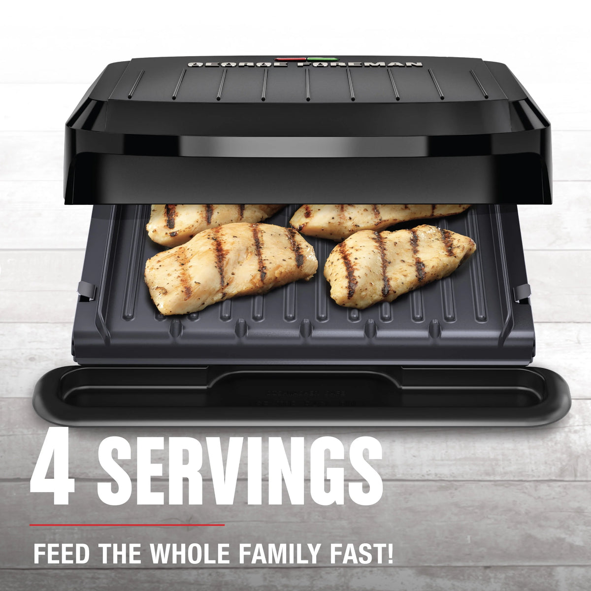Black Removable Plate Grill and Panini O6028