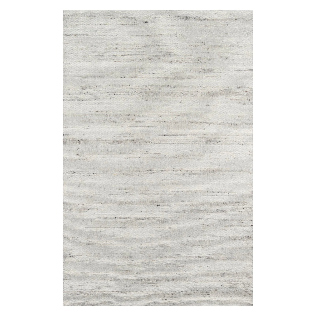 Ivory Hand Woven Wool Area Rug 7'6 x 9'6 I9927
