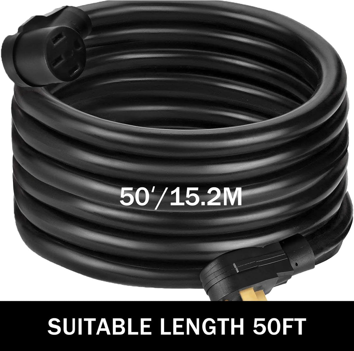 50Ft 40 Amp RV Extension Cord Copper Wire S3277