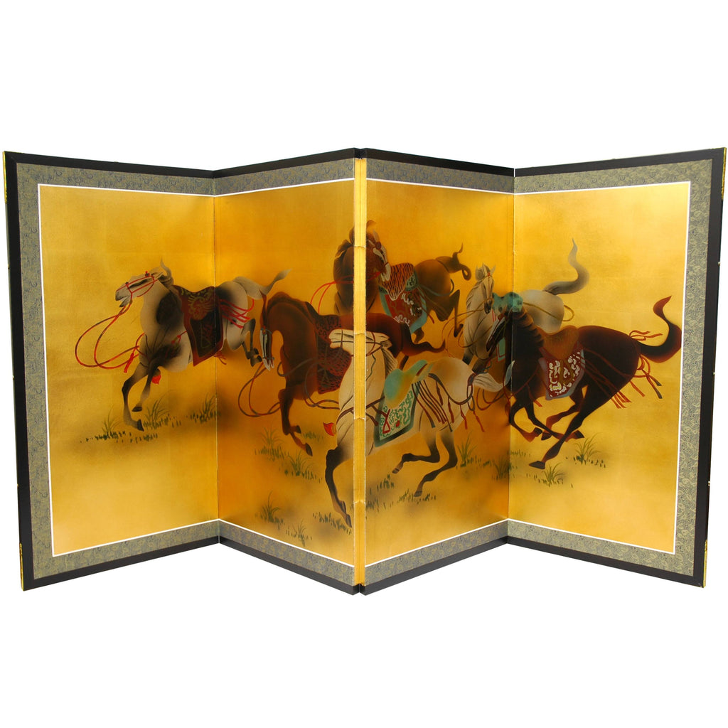 36x22 Riders in The Storm on Gold Leaf D82376