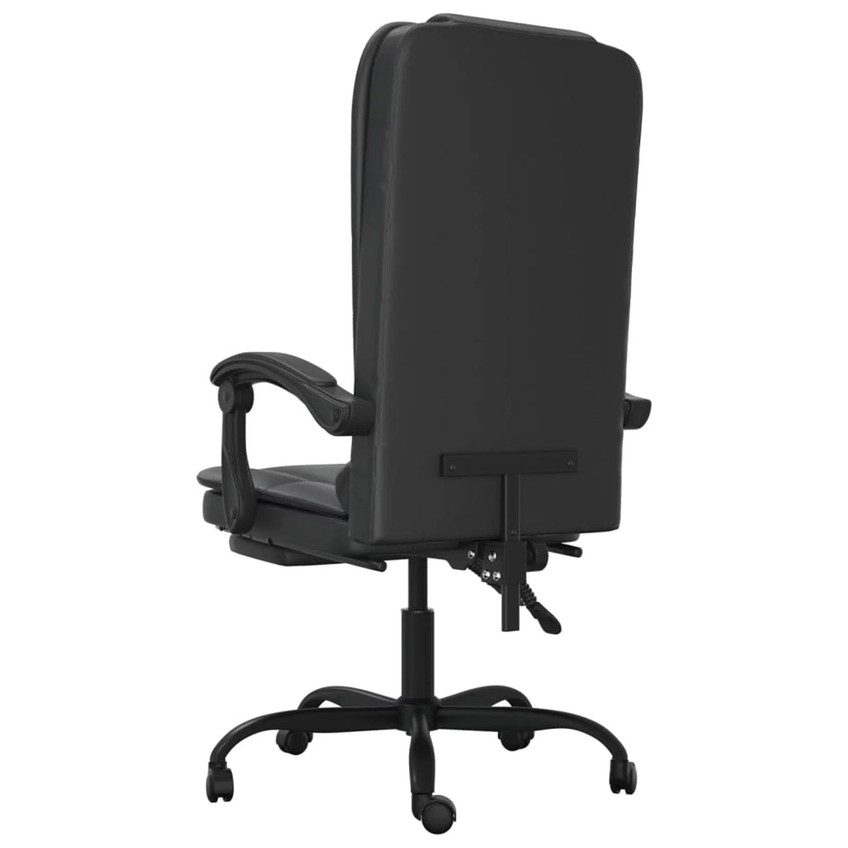 Black Faux Leather Massage Reclining Office Chair J70687