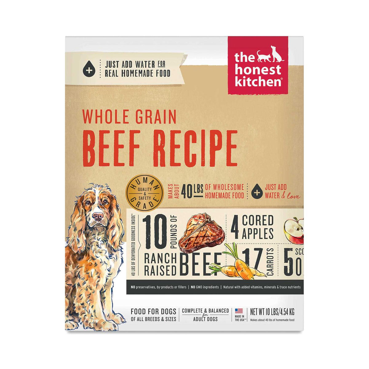 Dehydrated Whole Grain Beef Dog Food L450