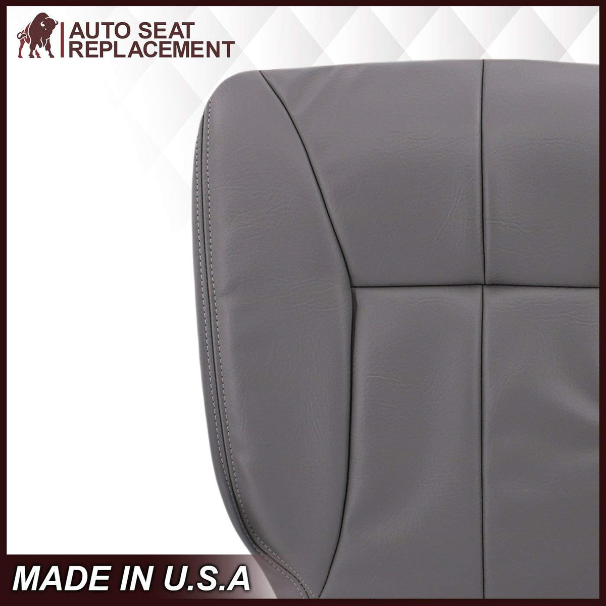 Synthetic Leather Seat Cover for Dodge Ram 1500 2500 3500, Driver Bottom, Mist Gray Y200675