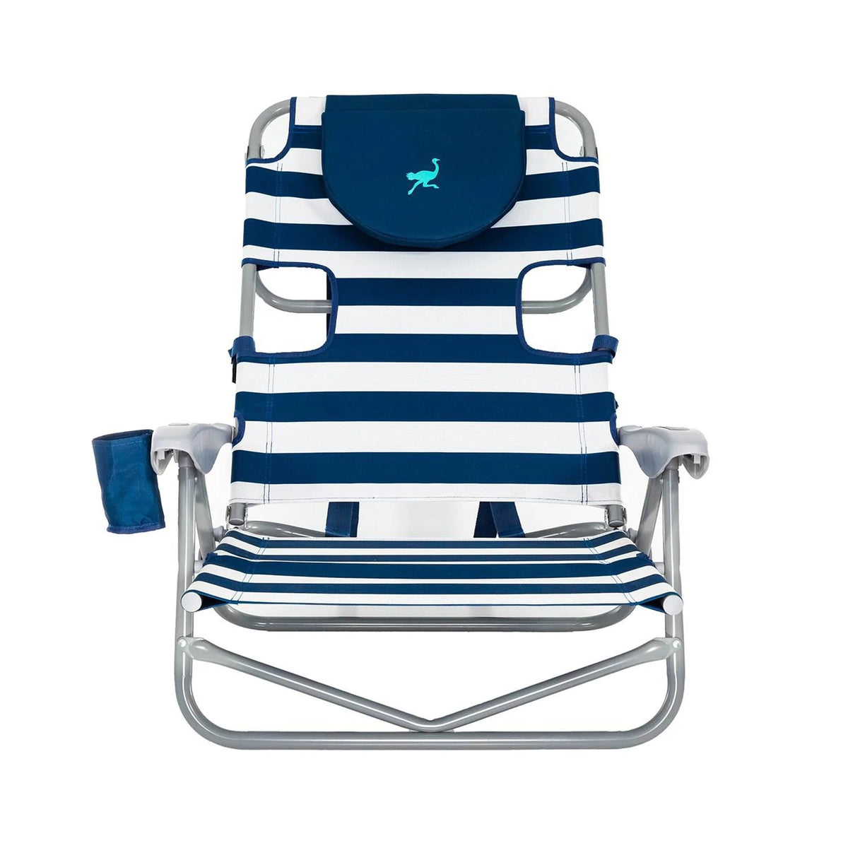 Striped Blue Backpack Beach Chair H87393