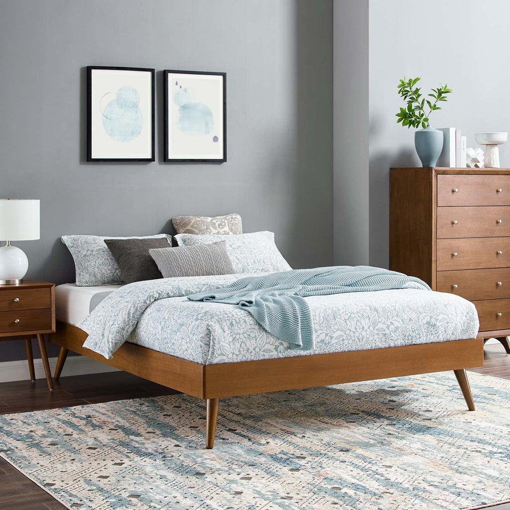 Twin Size Wood Platform Bed Frame O405068