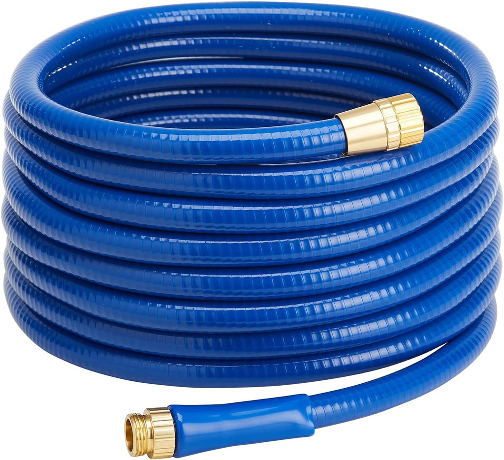 Reinforced Garden Hose 5/8 in. x 50 ft with Brass Fittings Pack of 2 Q27438