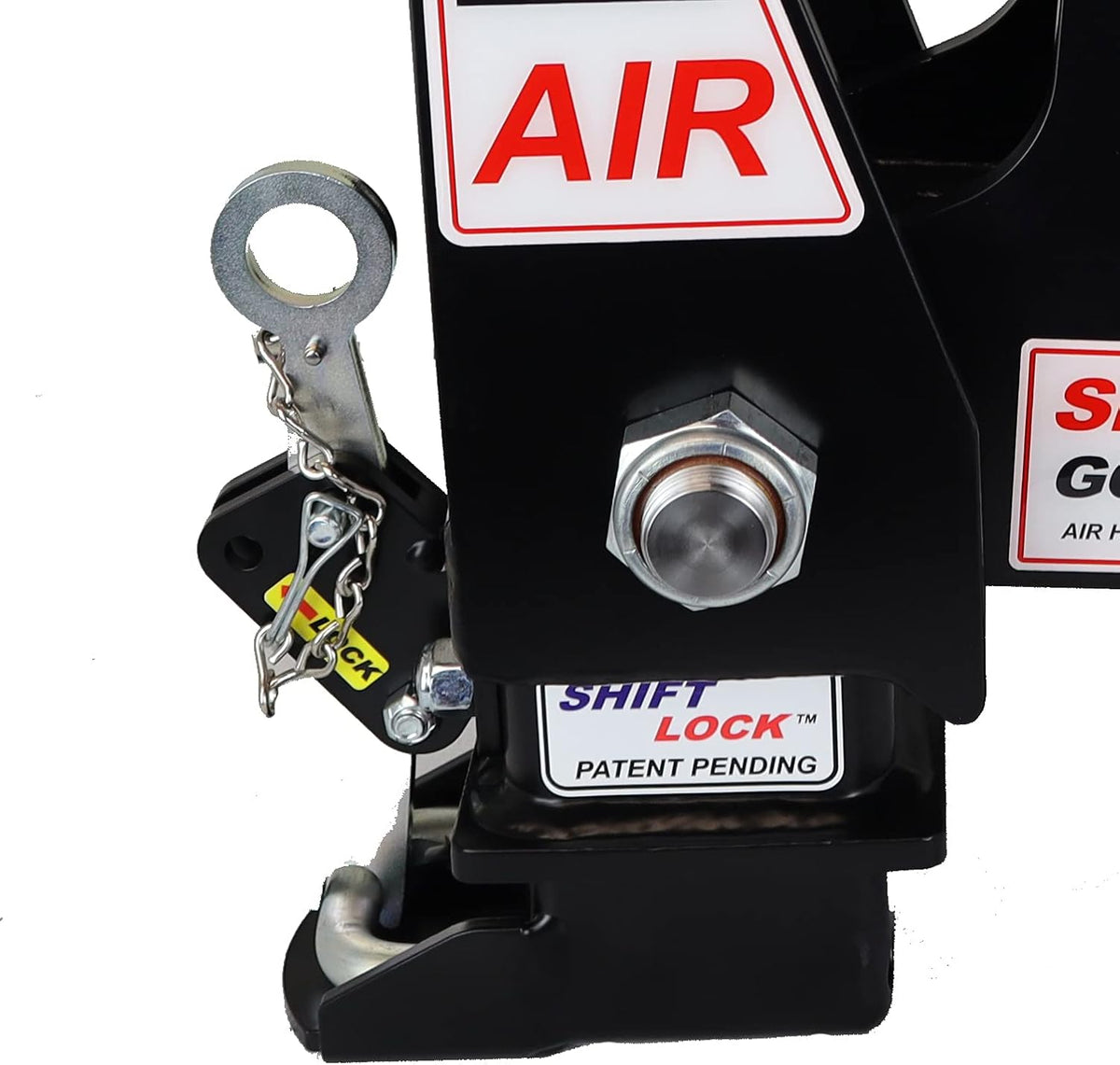 Round 4" Straight Pin 30K SL Gooseneck Air Hitch & Coupler R852
