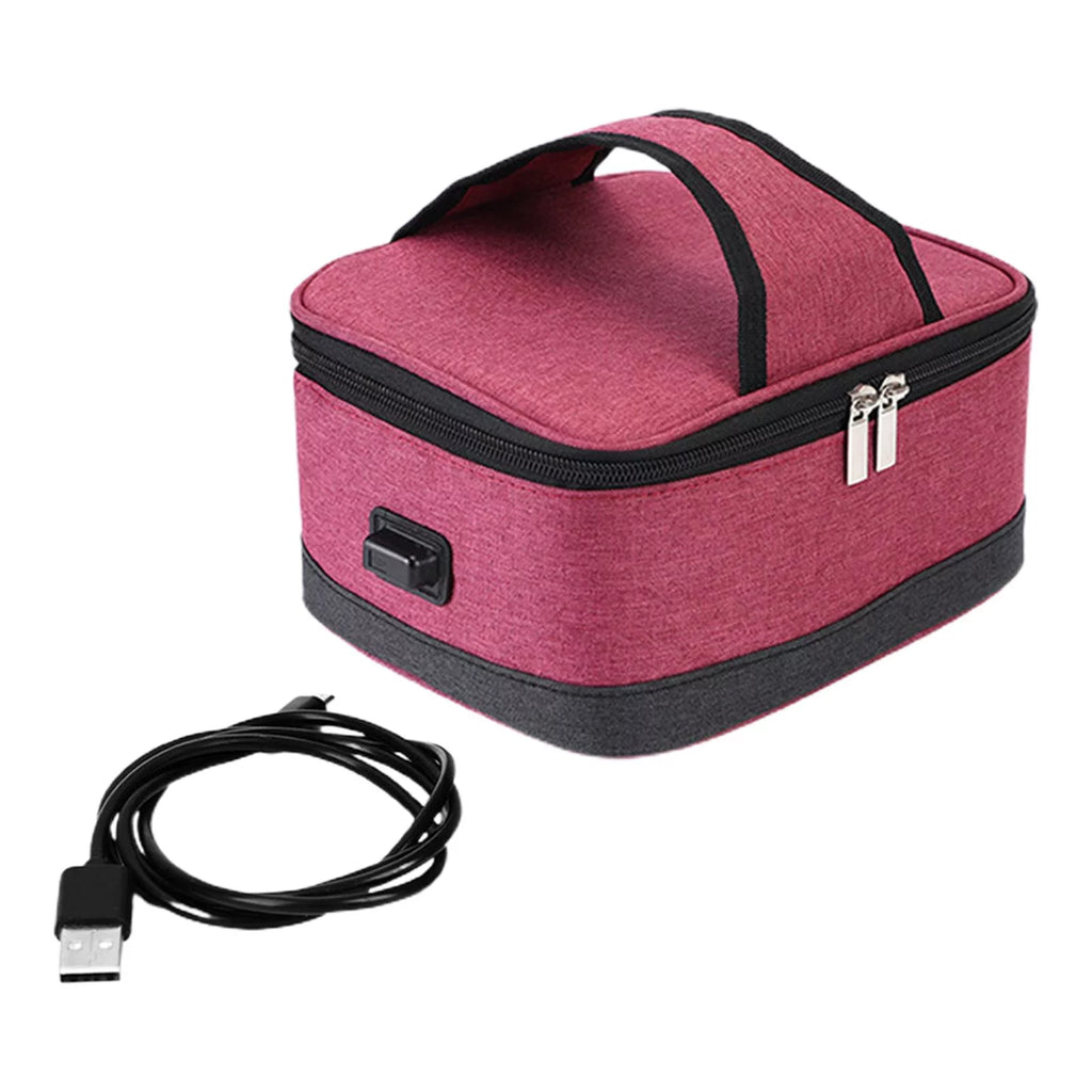 Red Electric Heated Lunch Box Insulation Bag B3511