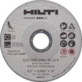 5.0 in. x 0.045 in. x 7/8 in. Flat Abrasive Cutting Disc 25-Pack E702275
