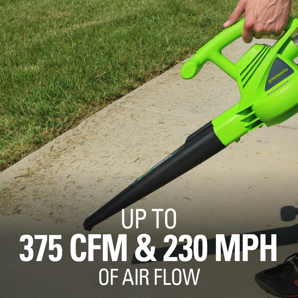 12 Amp 375 CFM Corded Electric Leaf Blower/Mulcher/Vacuum G7802