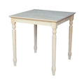 Solid Wood Top Table with Turned Legs in Natural V278084