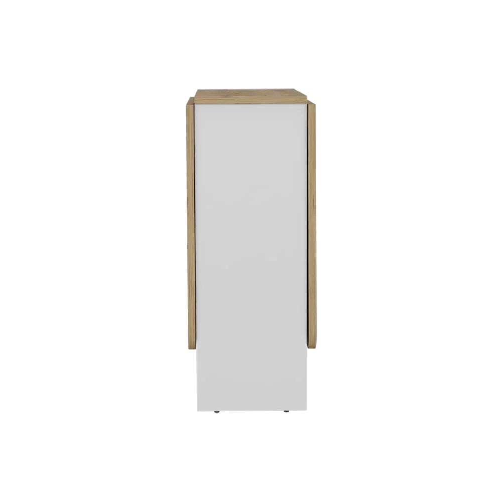 Folding Dining Table White Macadamia H147