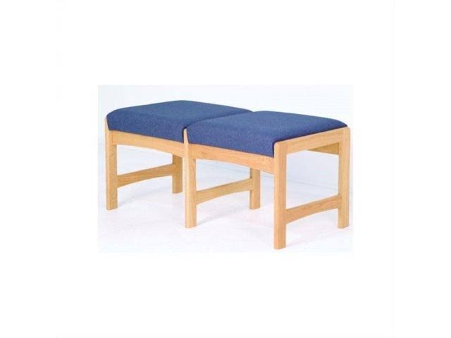 Wooden Double Bench in Medium Oak Finish D3015