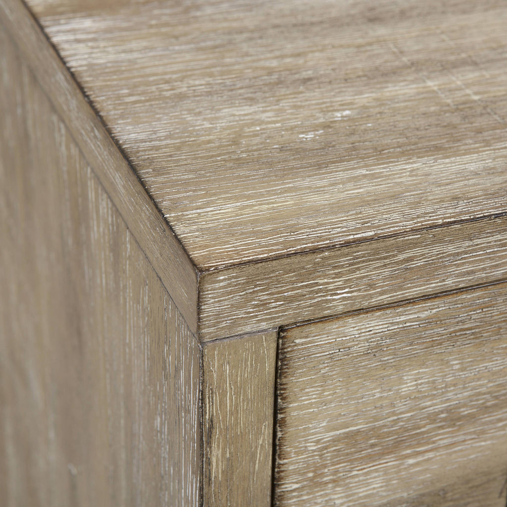 Acacia Wood Three Drawer Side Table T60841
