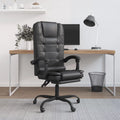 Black Faux Leather Massage Reclining Office Chair J70687