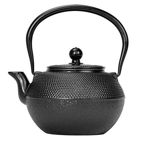 Black Hammered 40 Ounce Cast Iron Teapot W7537