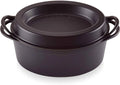 Satin Black Cast Iron Doufeu Casserole, 32 cm W103