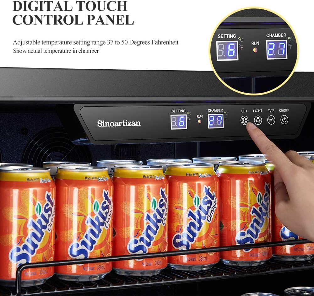 24 Inch 110 Cans Built-in Beverage Cooler Refrigerator K2066