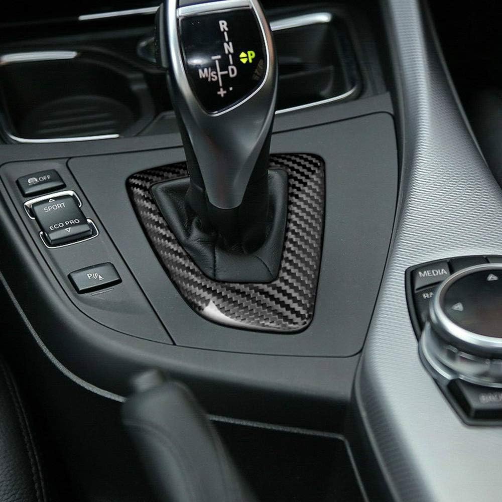 Carbon Fiber Gear Shift Knob Panel Frame Cover Trim Stickers D928441