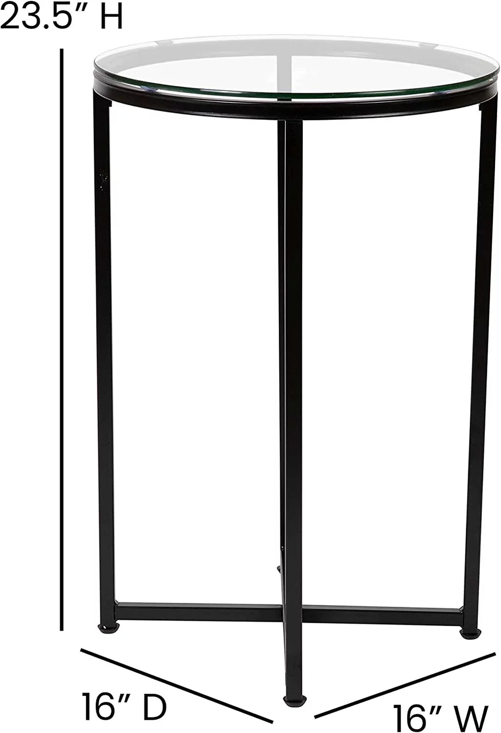 3 Piece Glass Top Occasional Table Set W64753