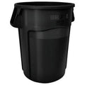55 Gal Vented Round Brute Container Black X955132