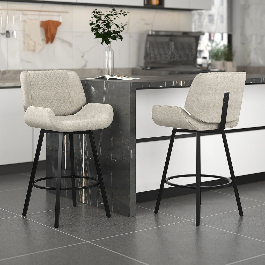 Rust Fabric Bentwood and Metal Side Chair Set of 2 P93226