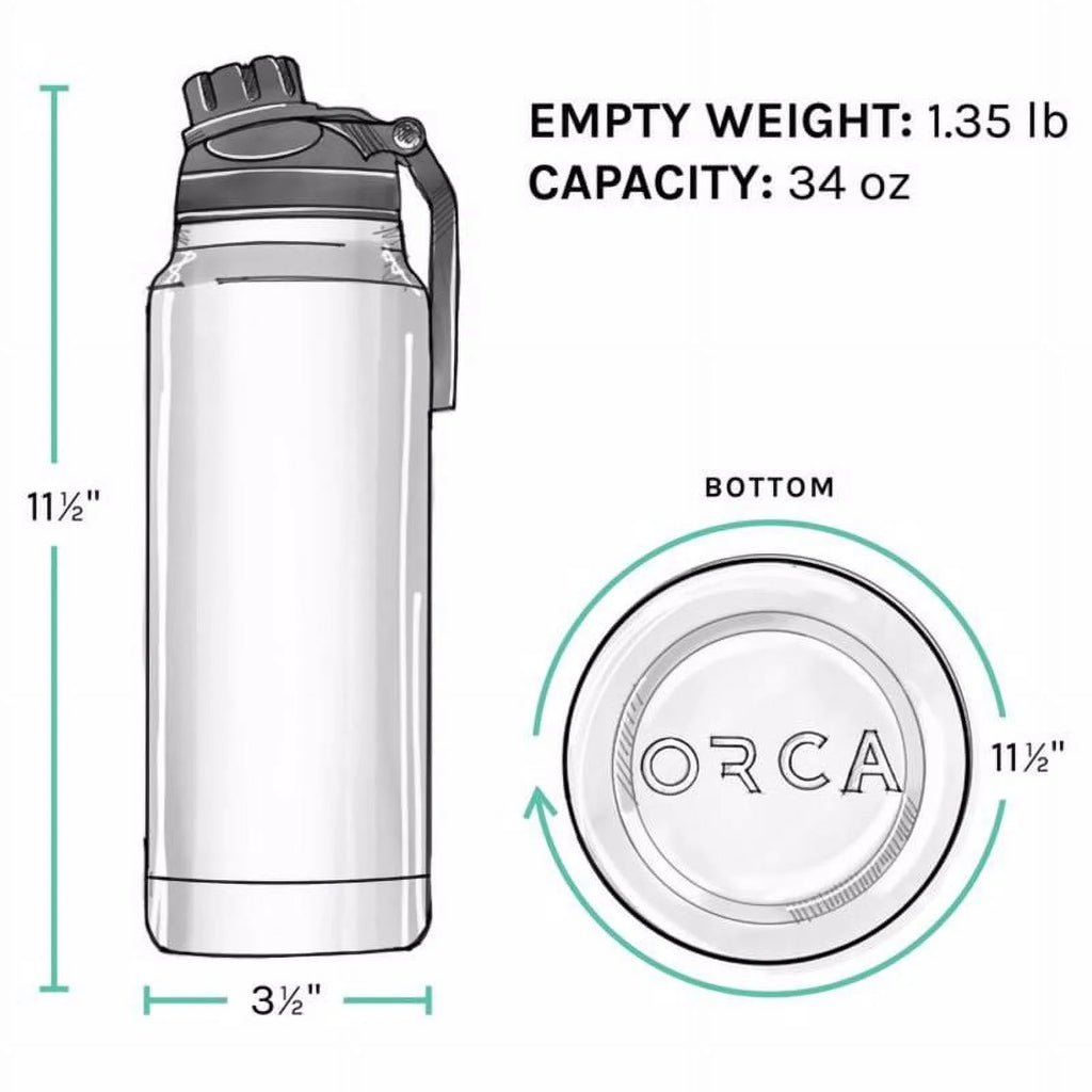 34 oz Pearl/White/Gray BPA Free Hydration Bottle H393