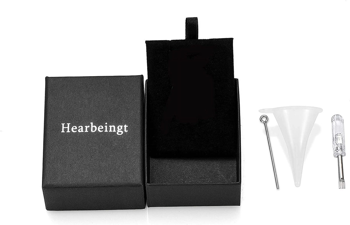 Heart Urn Necklace Cremation Jewelry V3151