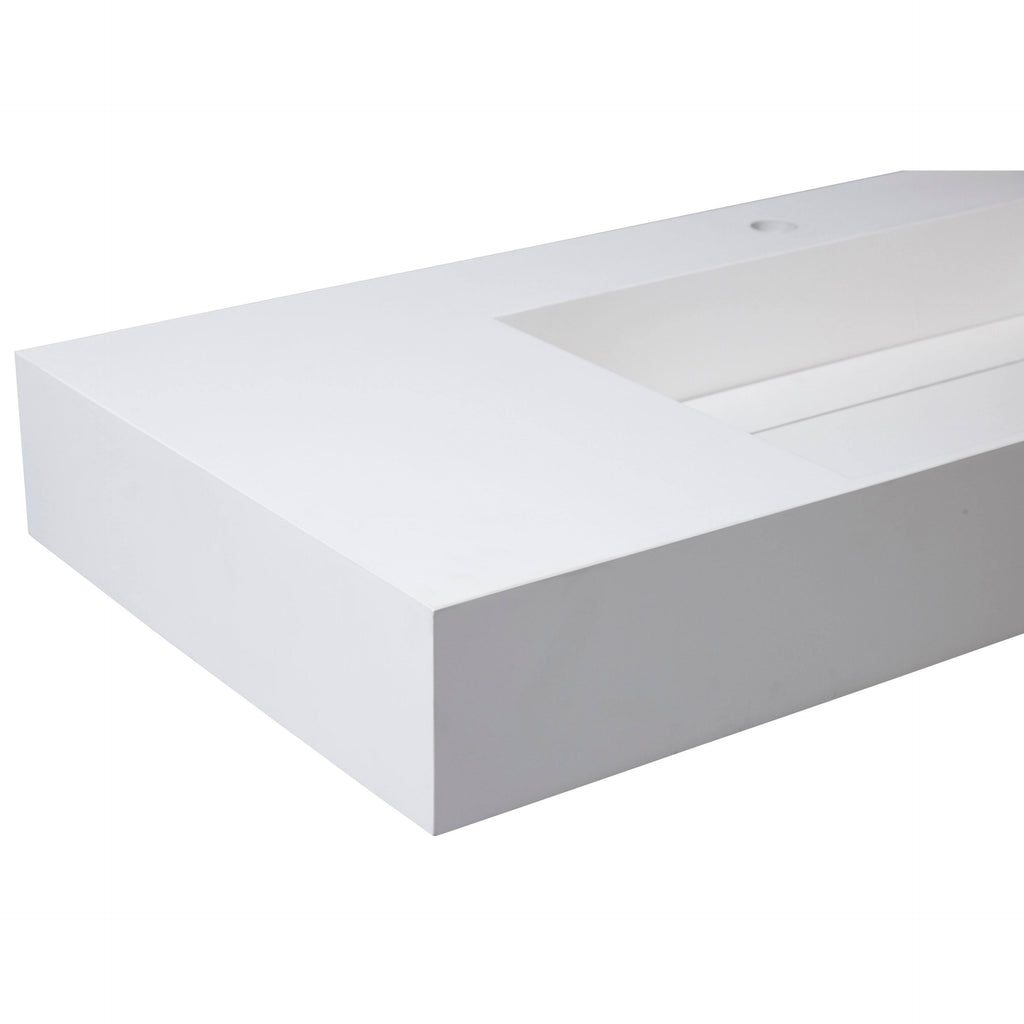 36 inch Gray Solid Surface Wall Mounted Sink D169561