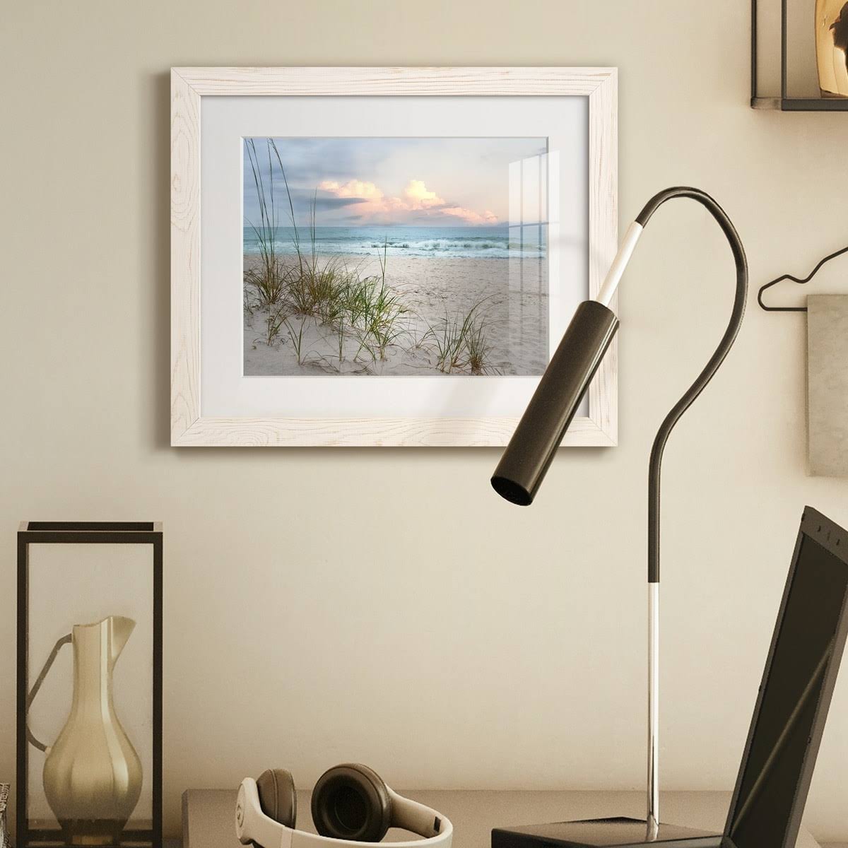 White Framed Print C242759