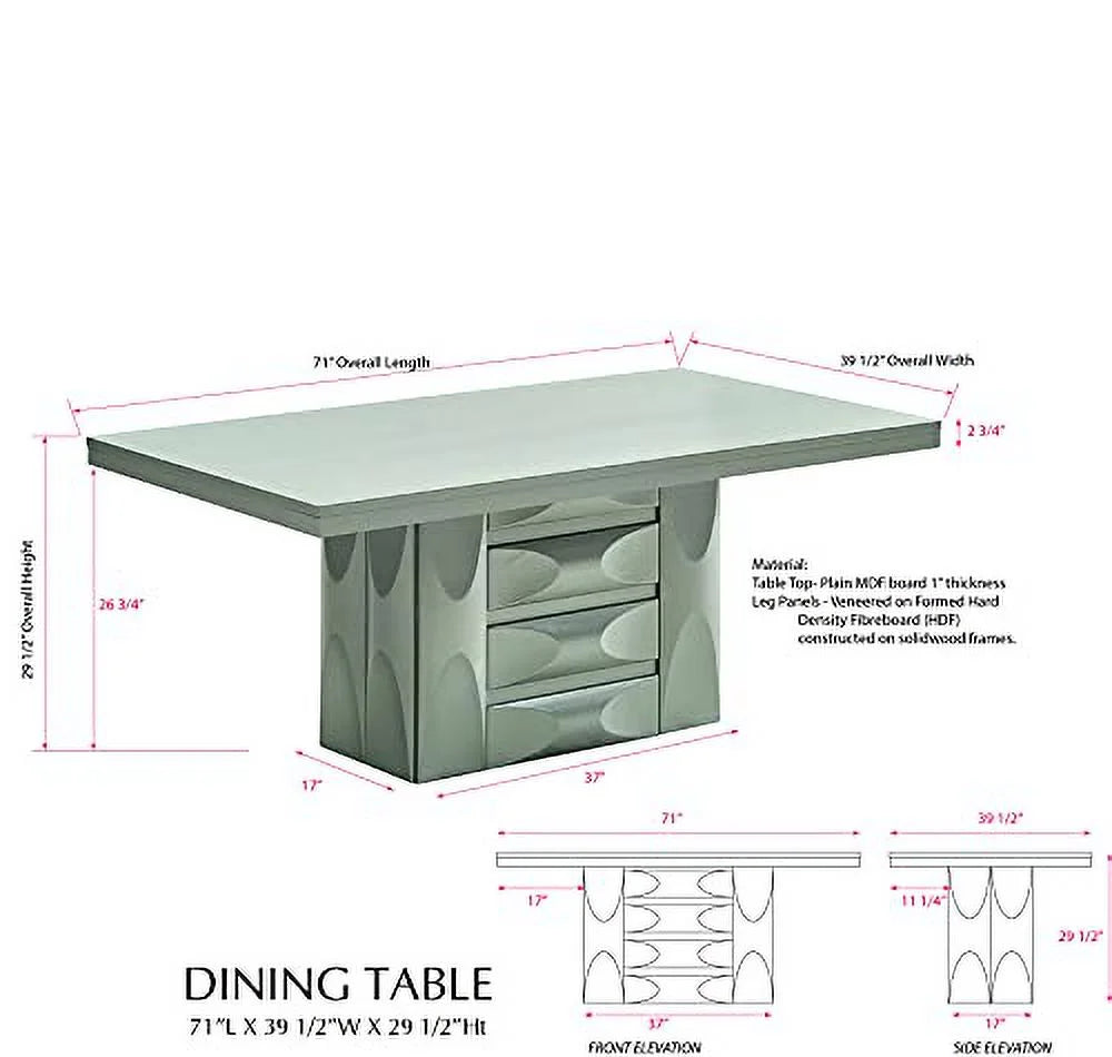 8-Piece Pedestal Wood Dining Set C9255