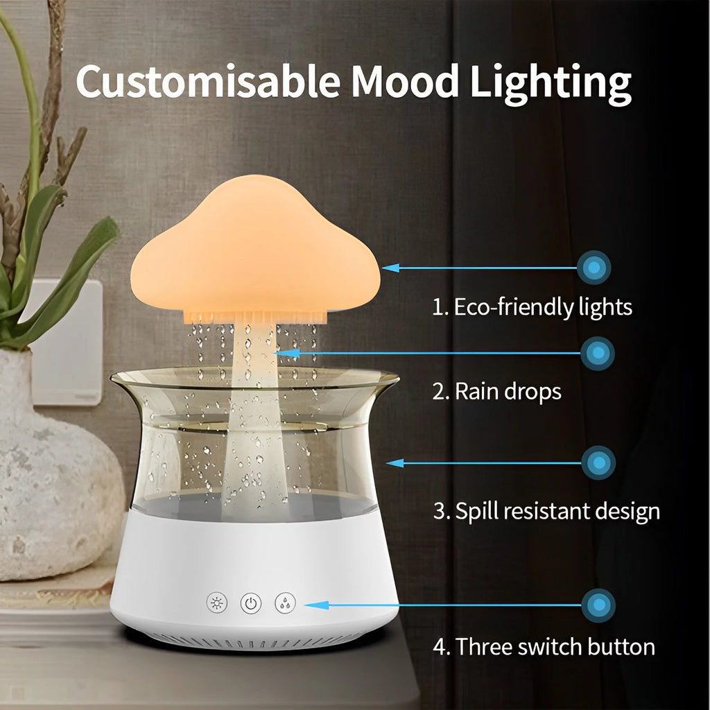 300ML Essential Oil Diffuser with 7 Colors LED Lights S98579