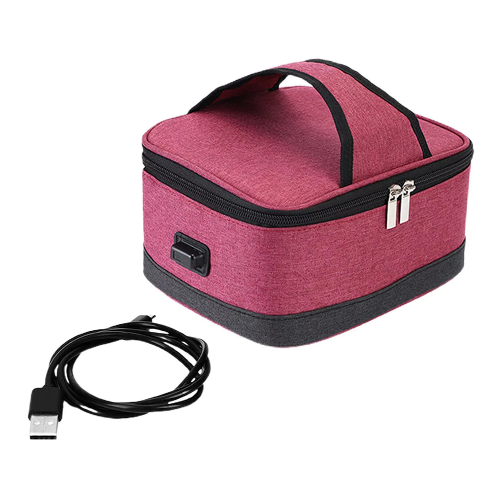 Red Electric Heated Lunch Box Insulation Bag B3511