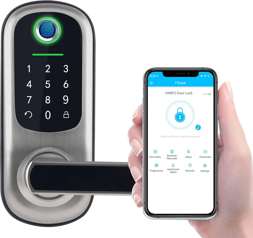 Keyless Entry Digital Door Lock with Reversible Handle R728