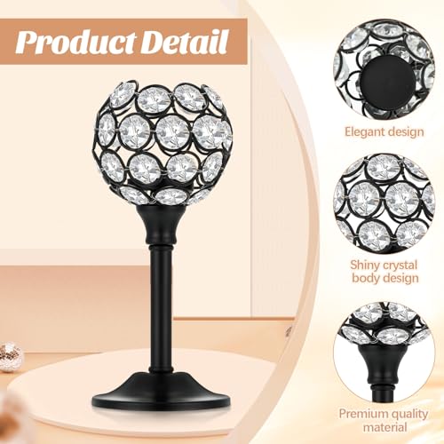 18 Pieces Crystal Candle Holders B314702