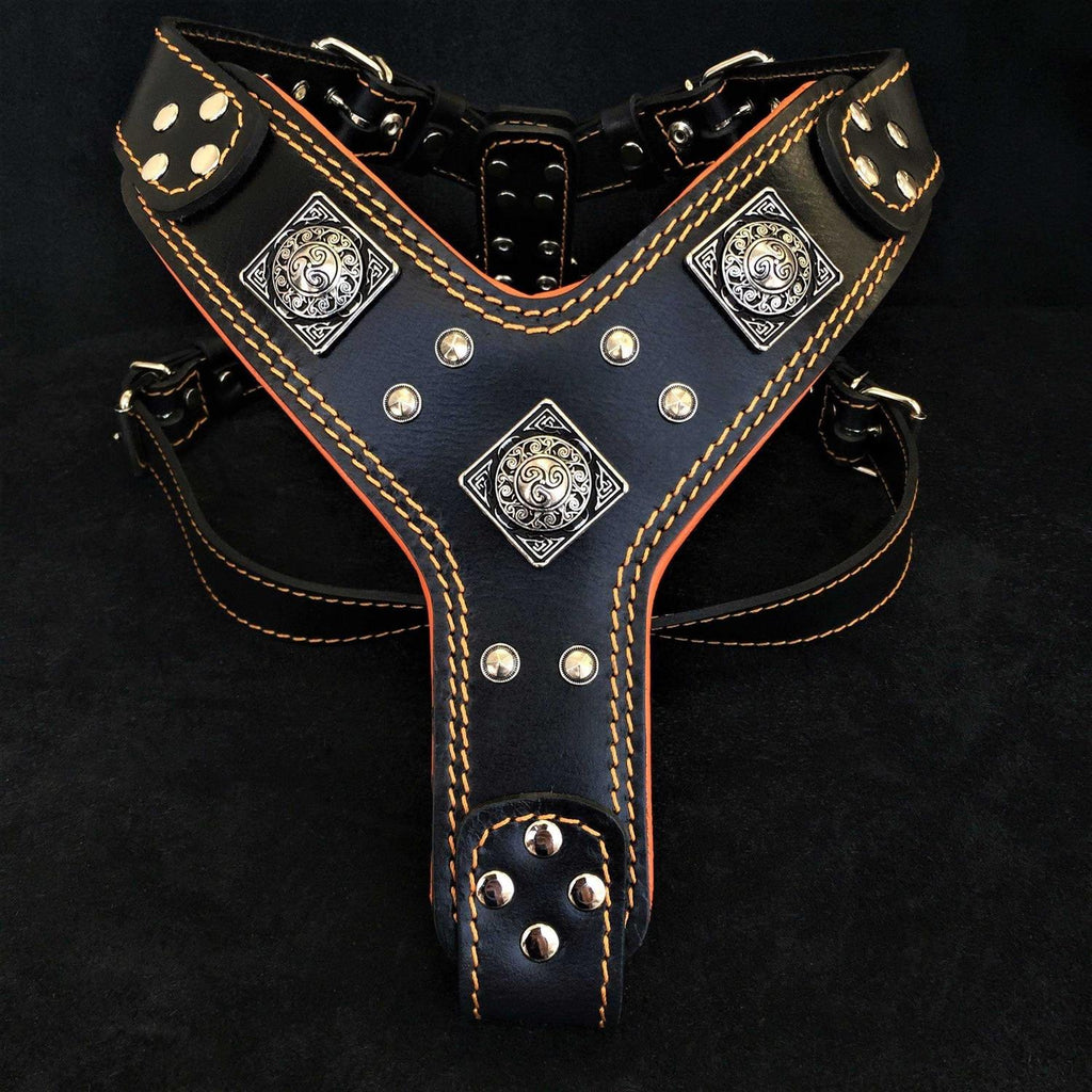 Dog Leather Harness I97077