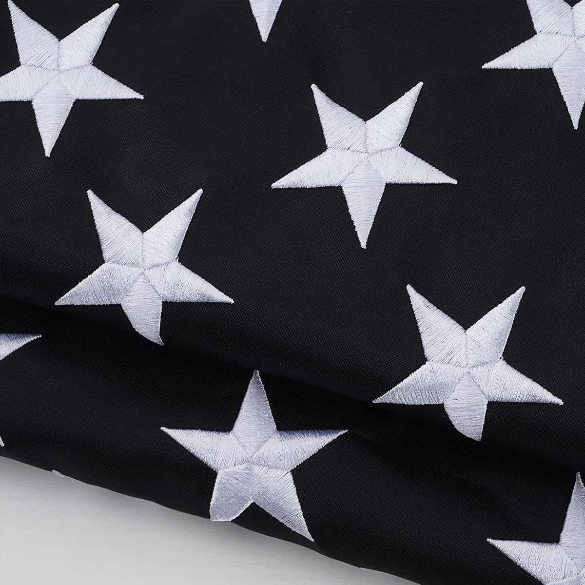 Thin Blue Line Flag 3x5 ft with Embroidered Stars and 2 Brass Grommets I49056