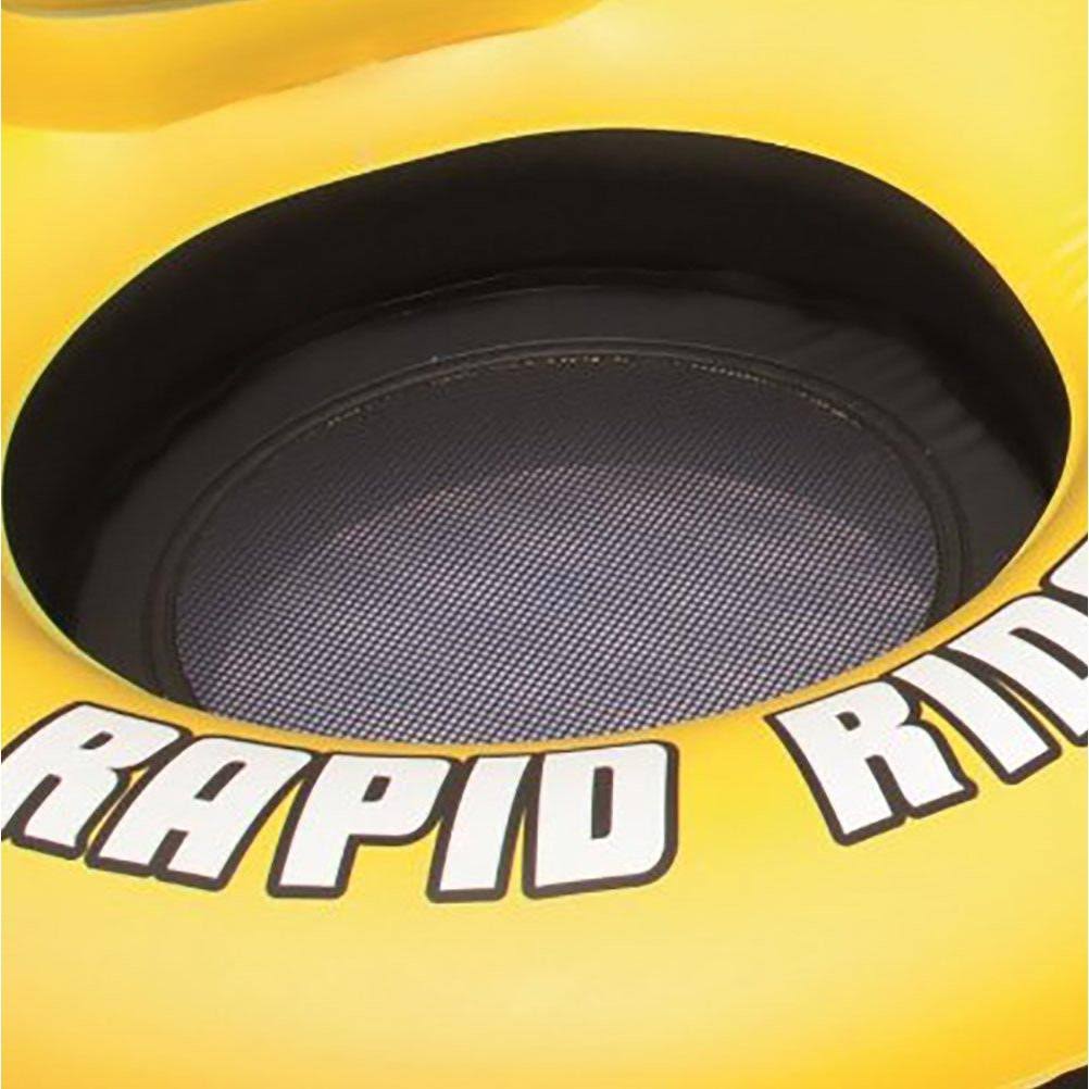 12 Pack Inflatable Raft Tube with Handles and Cup Holders R57854