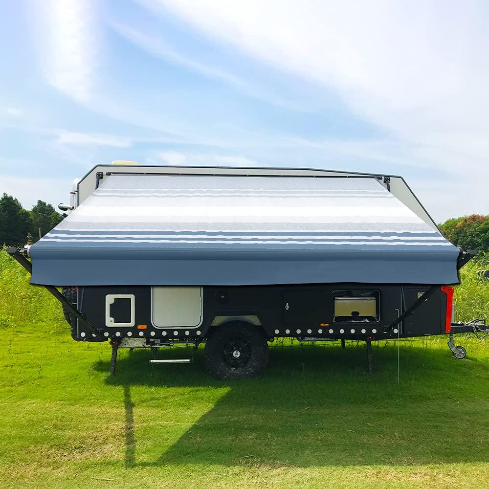 20 Feet Black Vinyl RV Awning Replacement U4994