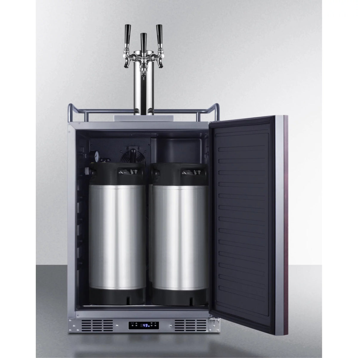 Built-in Undercounter Triple Tap Beer Kegerator Stainless Steel K996702