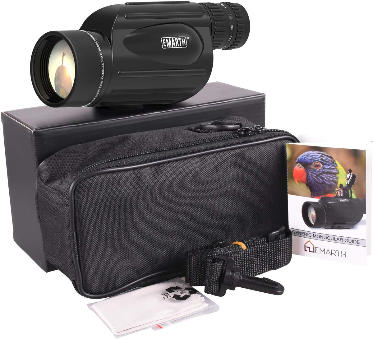 10-30X50 Zoom Monocular Telescope BAK4 Prism Waterproof A5781