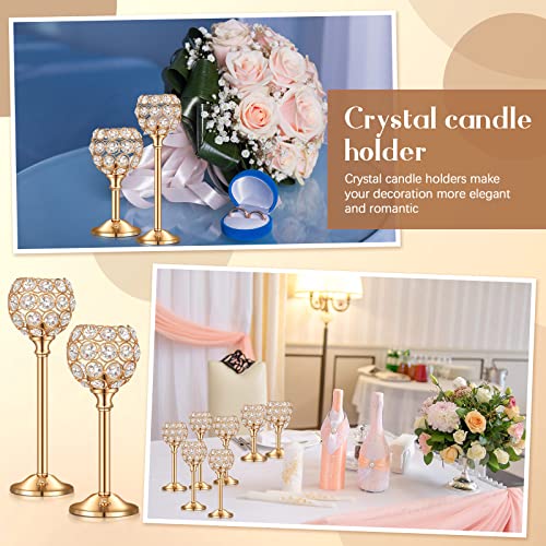 18 Pieces Crystal Candle Holders B314702